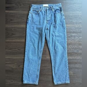 Everlane Women's 90s Cheeky Straight Leg High Waisted Jeans Size 27 Cropped